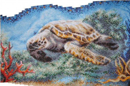 Мозаика панно черепаха